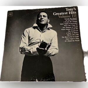 Tony Bennett’s Greatest Hits Vol 2 Vinyl Album